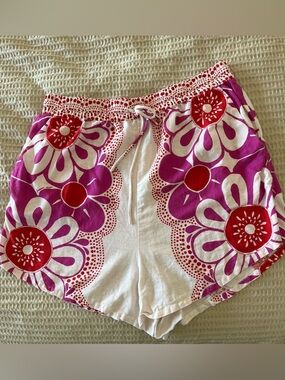FARM Rio Maia Floral Shorts, Sz L EUC